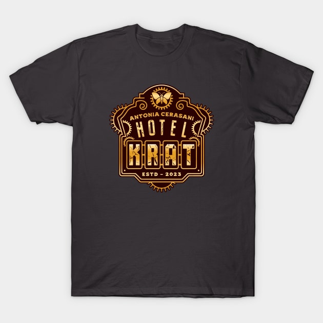 Krat City Hotel Emblem T-Shirt by Lagelantee